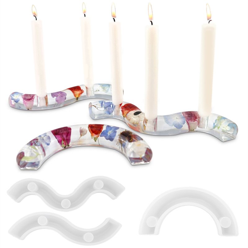 Linear Candle Holder Silicone Resin Mold