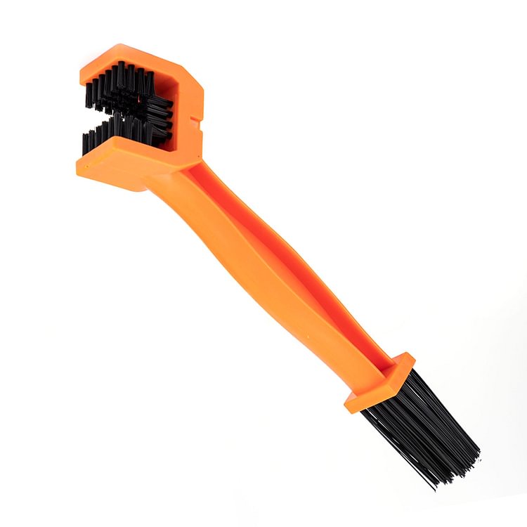 Motorcycle Bike Chain Brush MTB Bicycle Chain Scrubber Cleaning Tool Orange