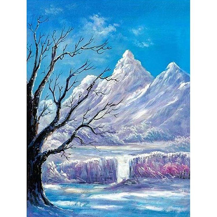 Four Seasons Tree (Winter) - Round Drill Diamond Painting - 40*50CM