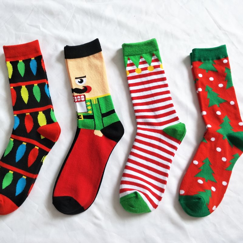 Fashionable Personality Cartoon Christmas Comfortable Socks - Livereid