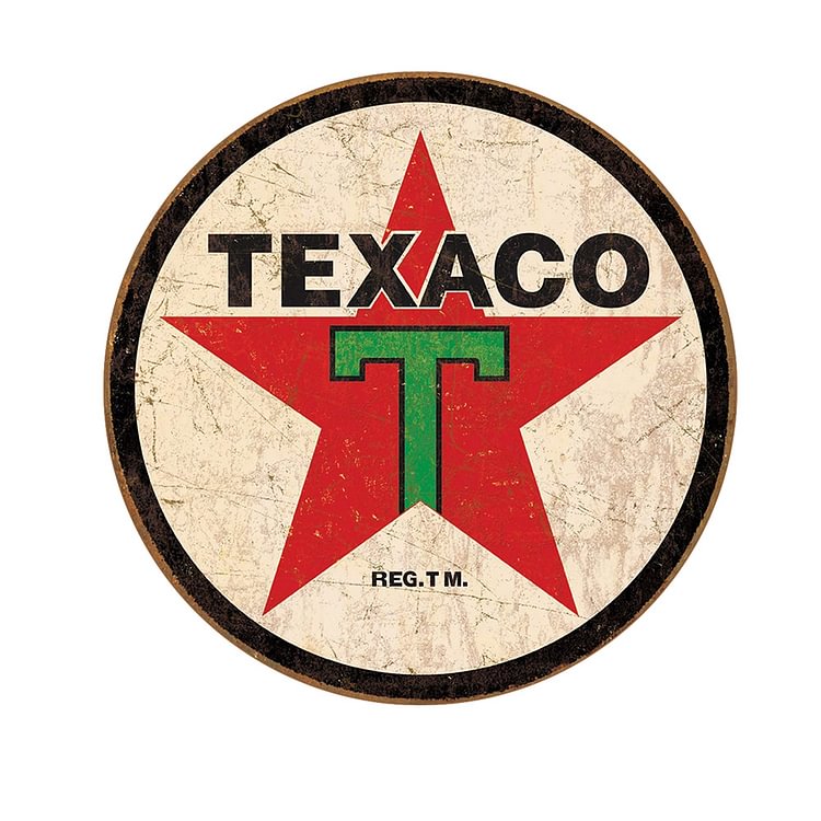 Texaco Motor -Round Tin Signs - 30*30CM