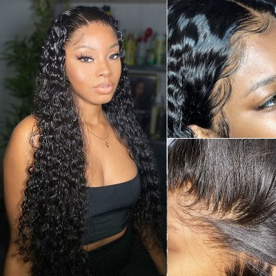 💥 Affordable  💥 Undetectable 5×5 Lace Closure Wigs | Black Kinky Curly Hair Wigs | Upgraded 2.0