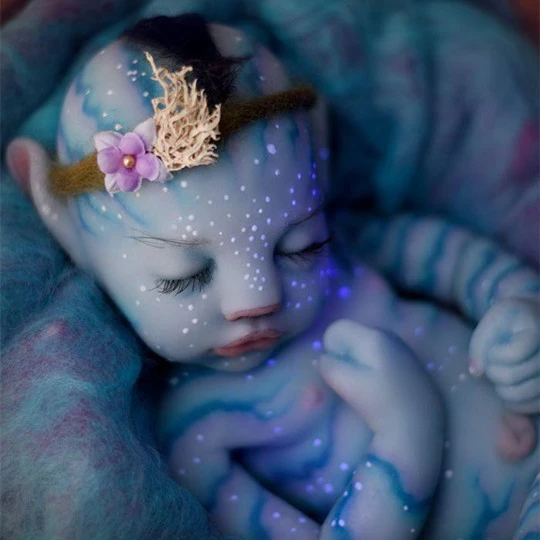 20'' Realistic Reborn Afra Handmade Fantasy Baby Doll