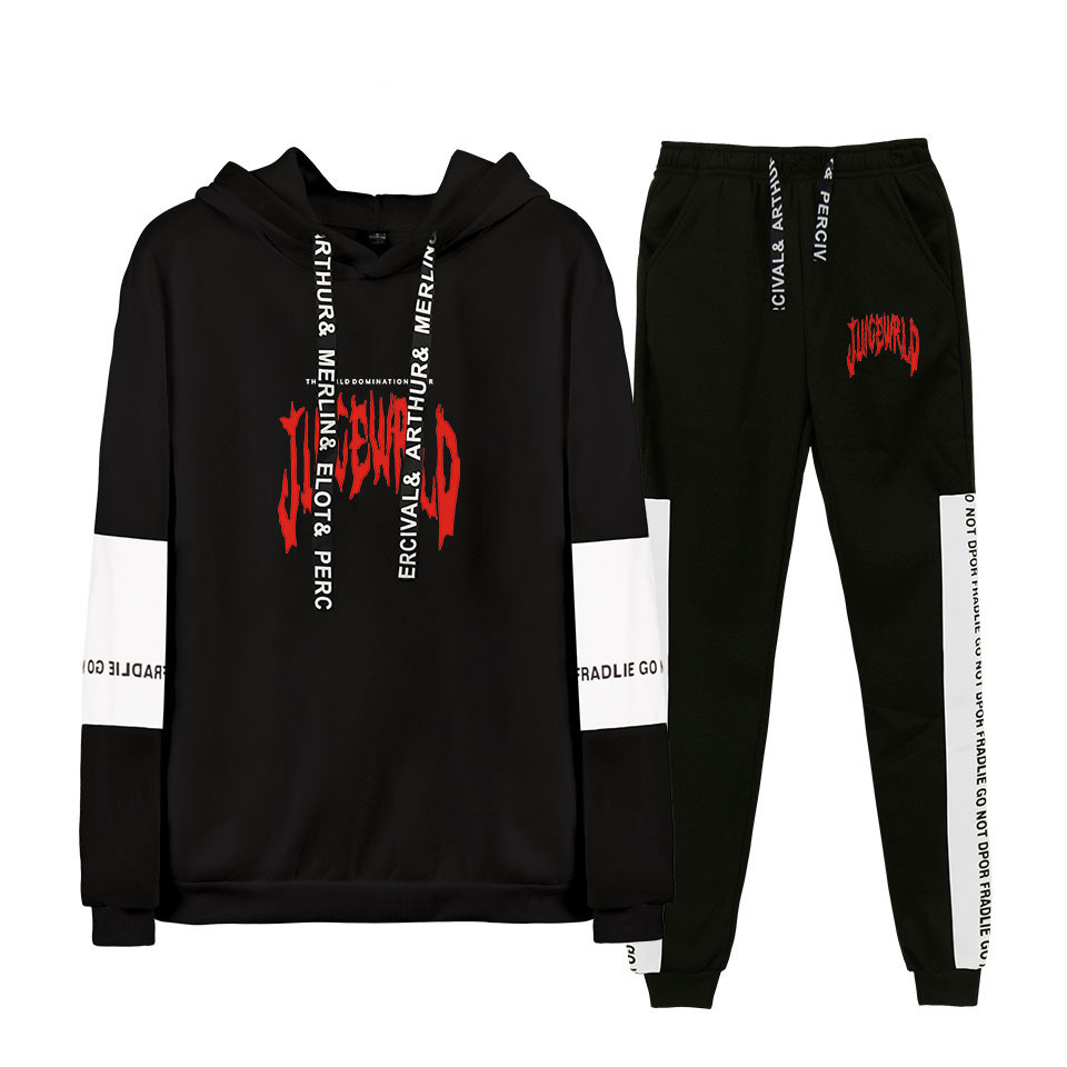 Juice WRLD Logo Tracksuit Hoodie + Sweatpants 2 Piece Sets