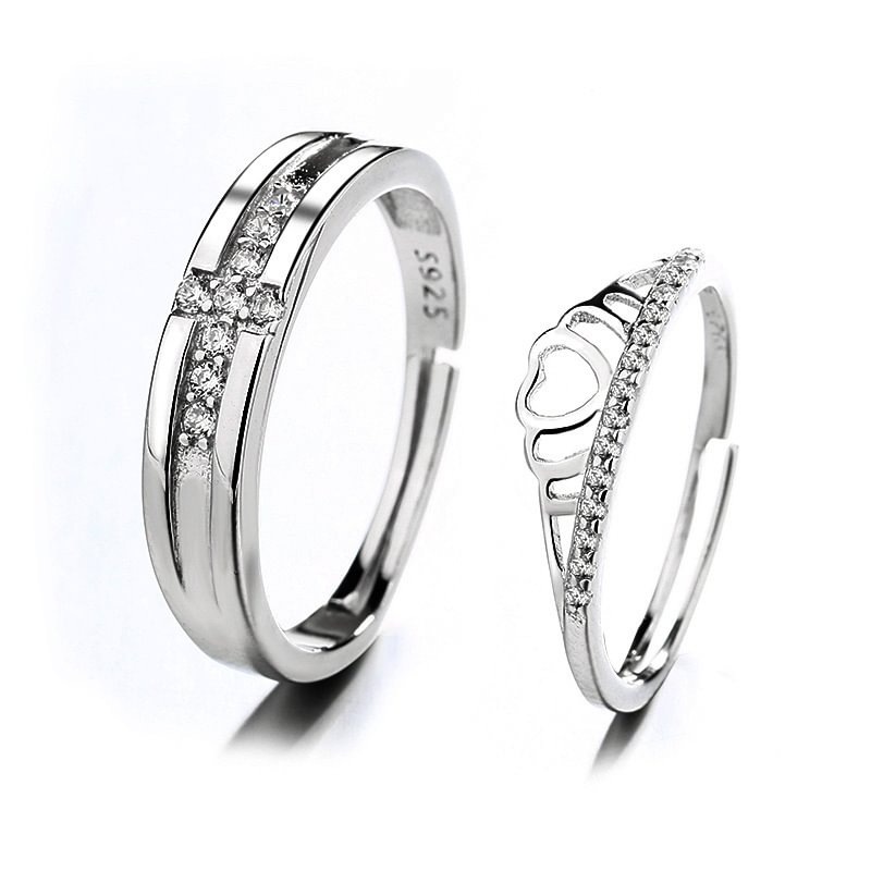 Crown Adjustable Couple Rings