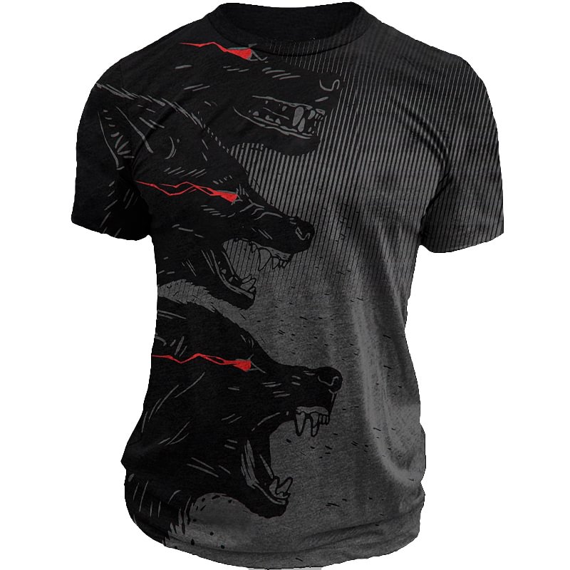 Fashion pack wolf tactical T-shirt / [viawink] /
