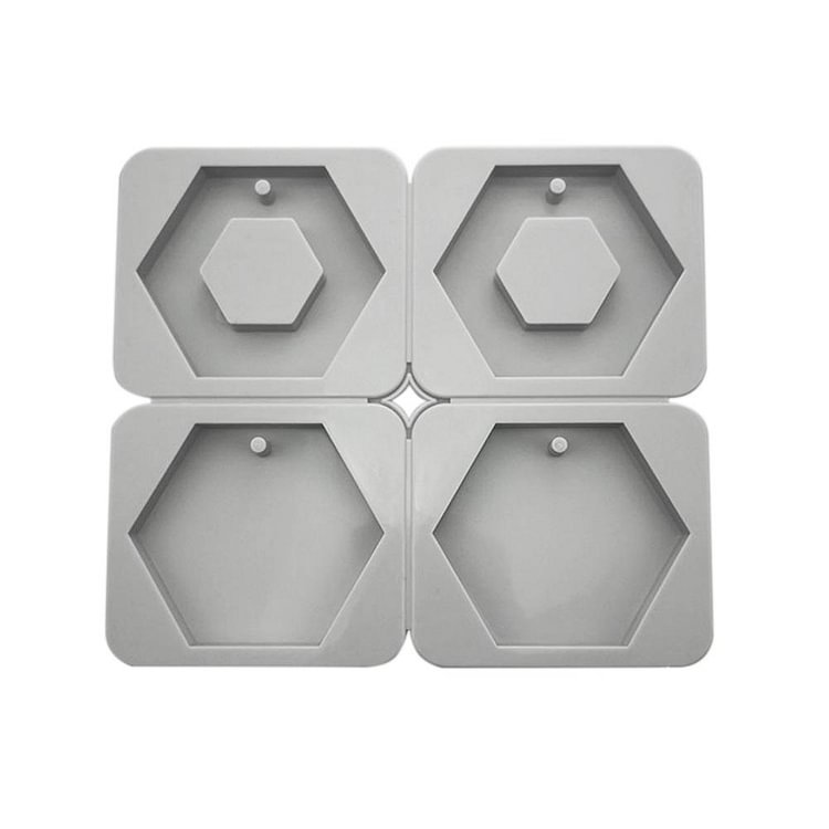 4pcs Hexagon Silicone Mold - Baking