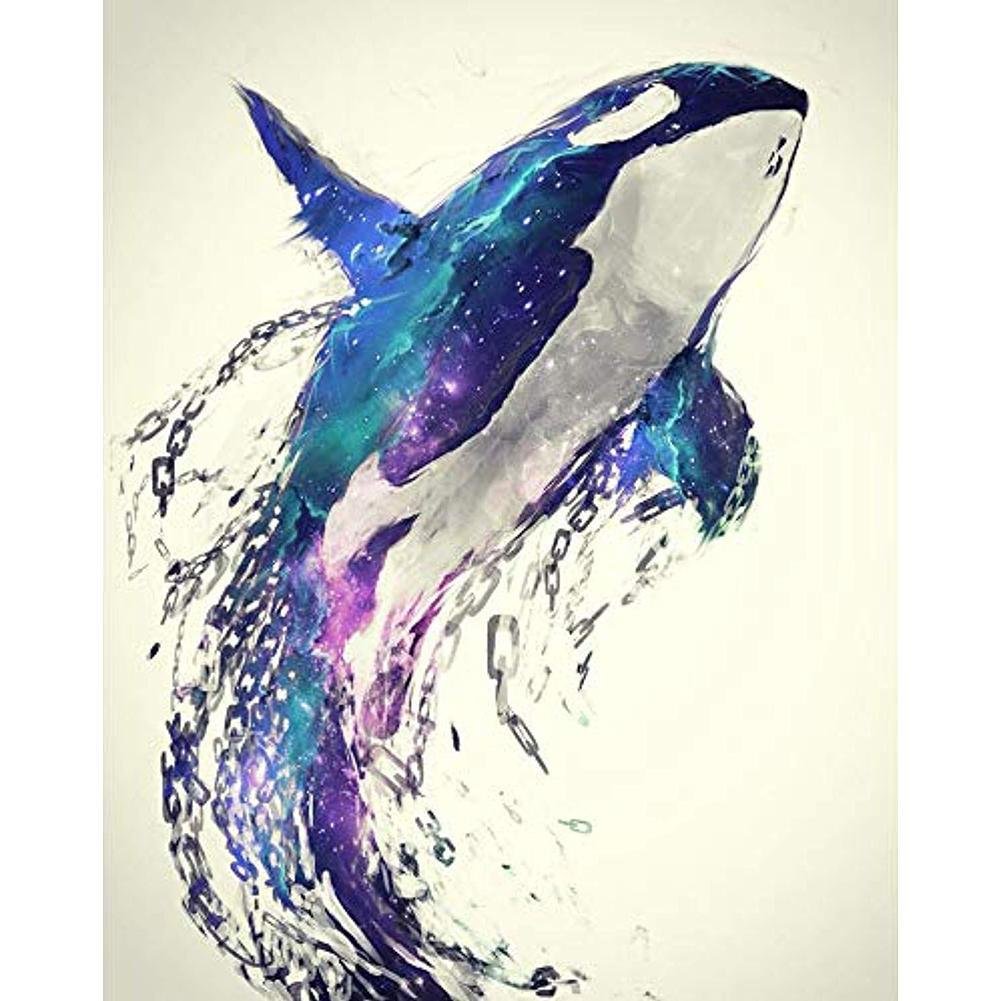 Full Round Diamond Painting Dolphin (40*30cm)