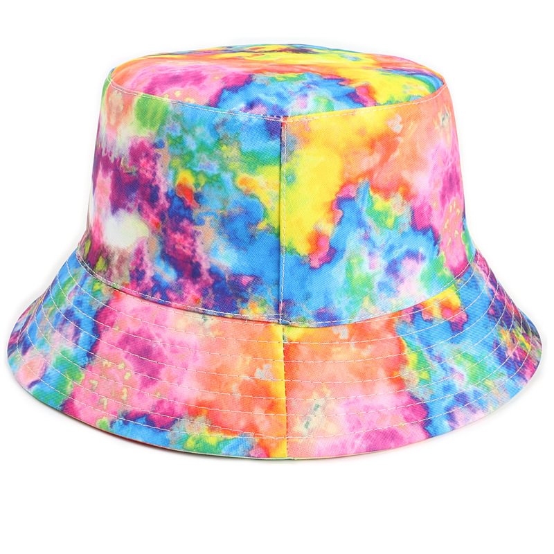 Minnieskull Ins Style Fashion Painted Tie-dye Fisherman Hat Sun Shade Basin Hat - Minnieskull