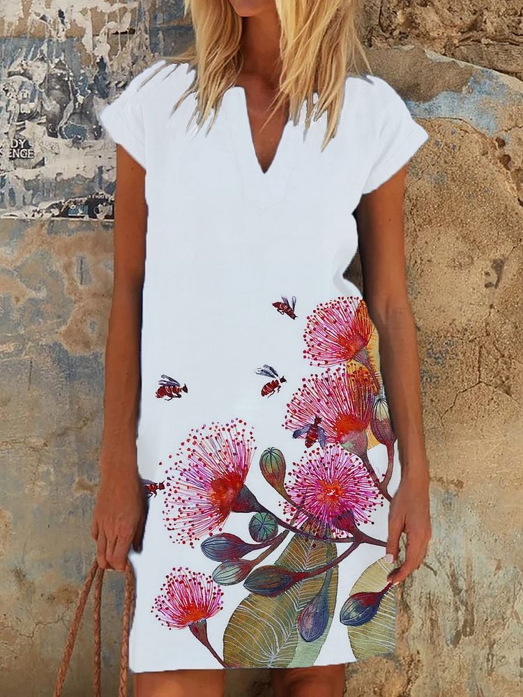 Print summer dress-Mayoulove
