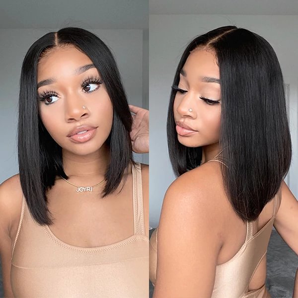 Capable Girl丨10-16 Inches BOB Wig丨13x4 Ultra Thin Seamless Lace Wig That Fits To The Scalp