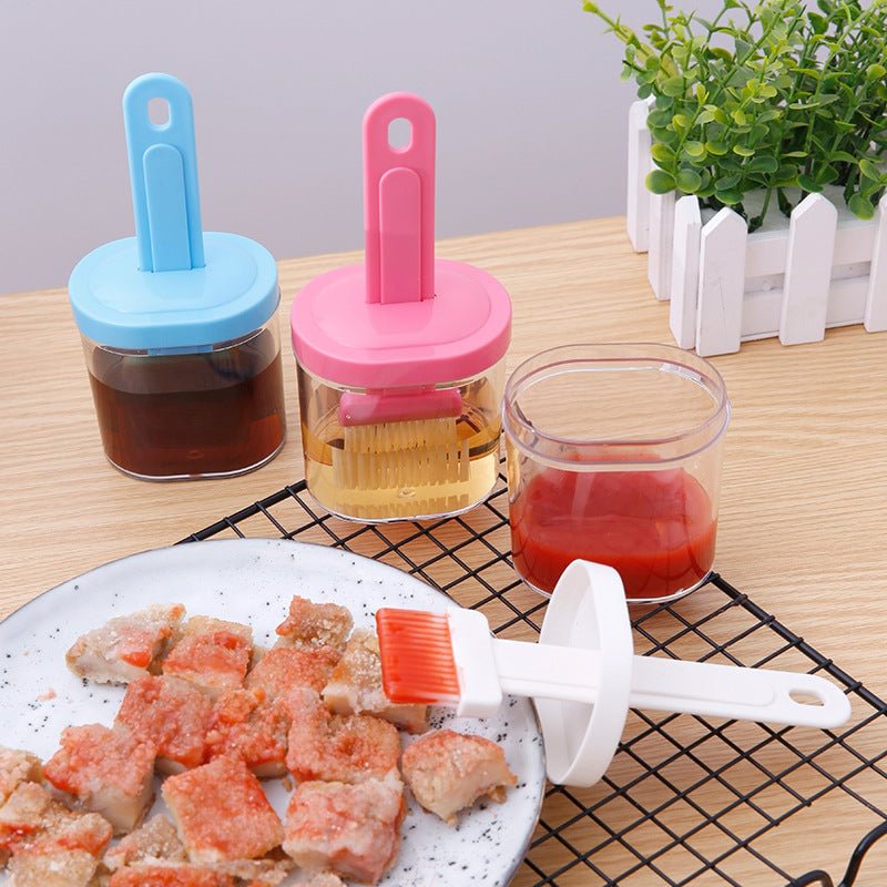 Outdoor BBQ Silicone Oil Brush Bottle - vzzhome