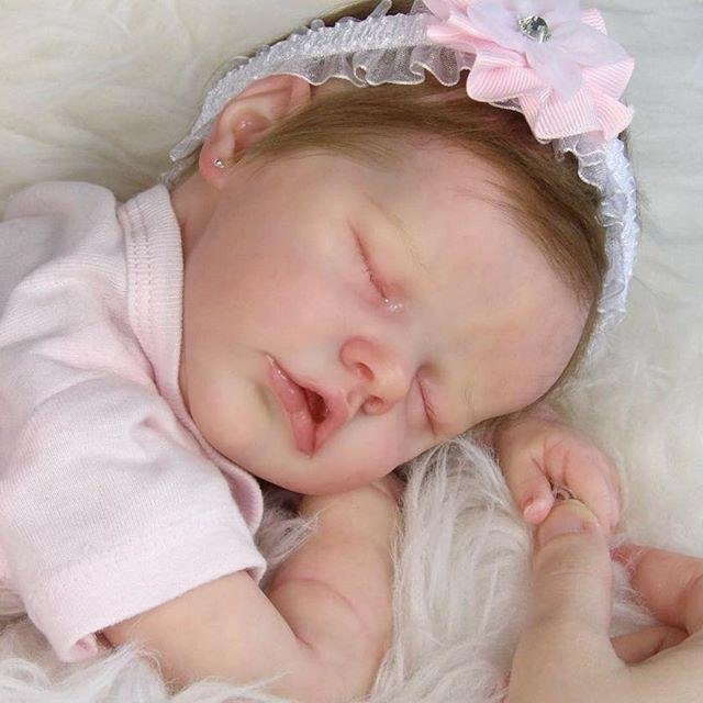 Reborn Realistic 17" Truly Sleeping Baby Girl Doll Toy Gift, So Truly Real Interactive Lifelike Doll Betiana -Creativegiftss® - [product_tag]