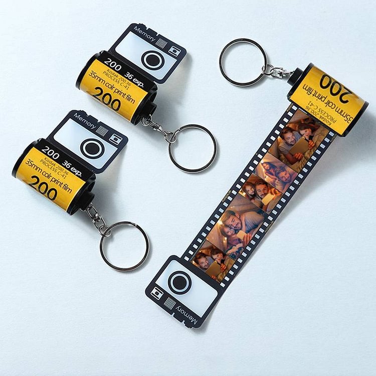 5 Photos  Photo Keychain Film Camera Roll Multiphoto Gift
