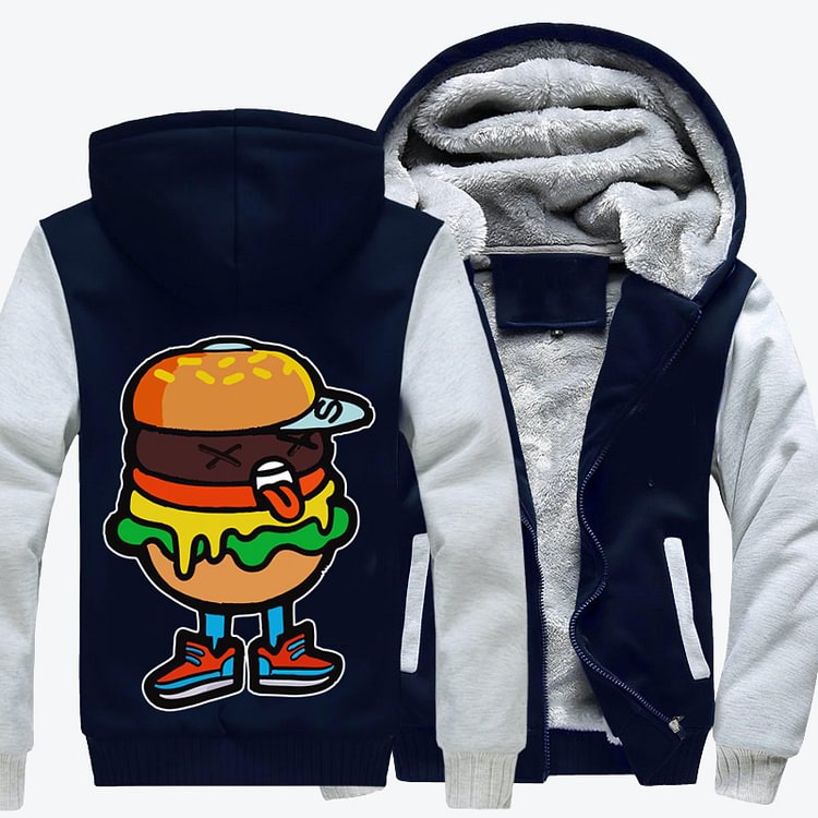 Urban Hip Hop Burgers, Hip hop Fleece Jacket