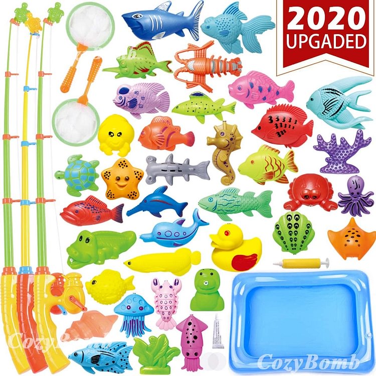 Kids Pool Fishing Toys Games 42 pcs-Mayoulove