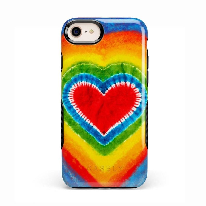 I Heart Tie Dye Iphone Case