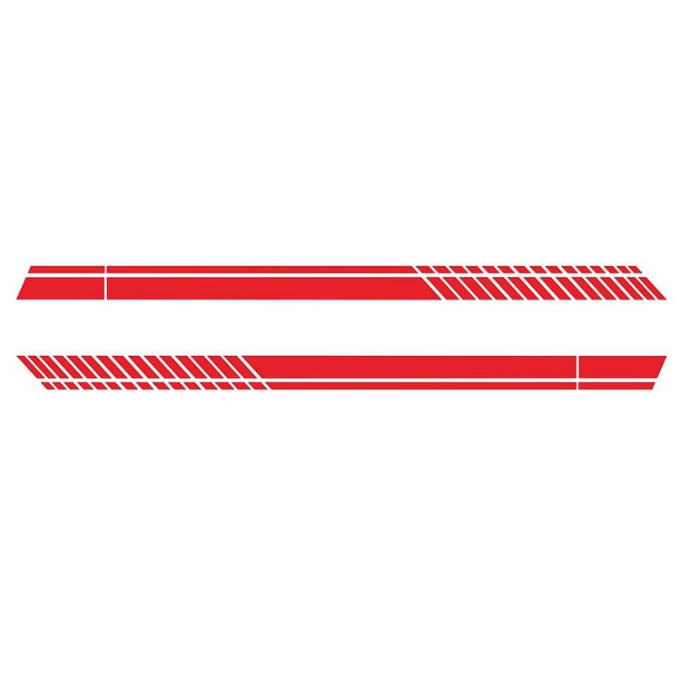 2pcs Long Stripe Car Stickers Side Skirt Styling Decals Decoration