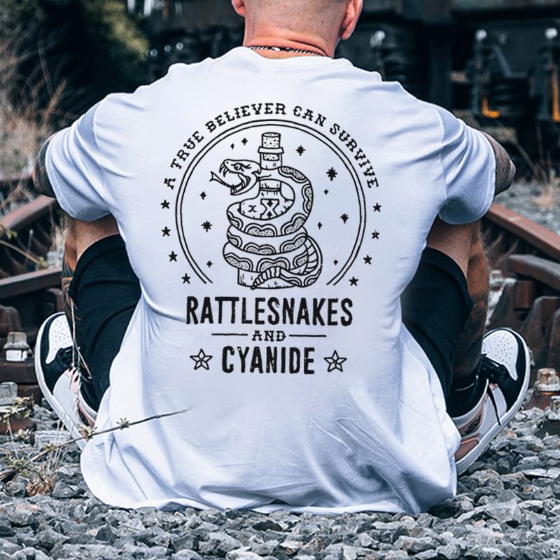 UPRANDY Rattlesnakes And Cyanide Printed Sports Men's T-shirt -  UPRANDY