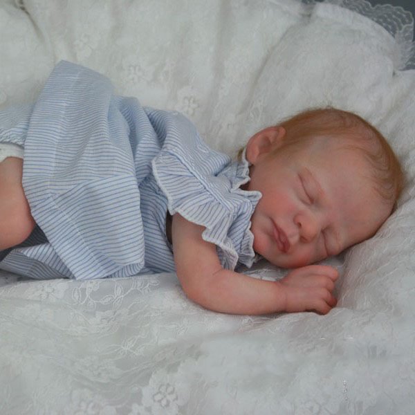 17" Soft Weighted Body Cute Lifelike Handmade Silicone Reborn Sleeping Baby Boy Doll Jacob