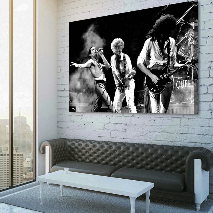 Queen Rock Band Live Canvas Wall Art