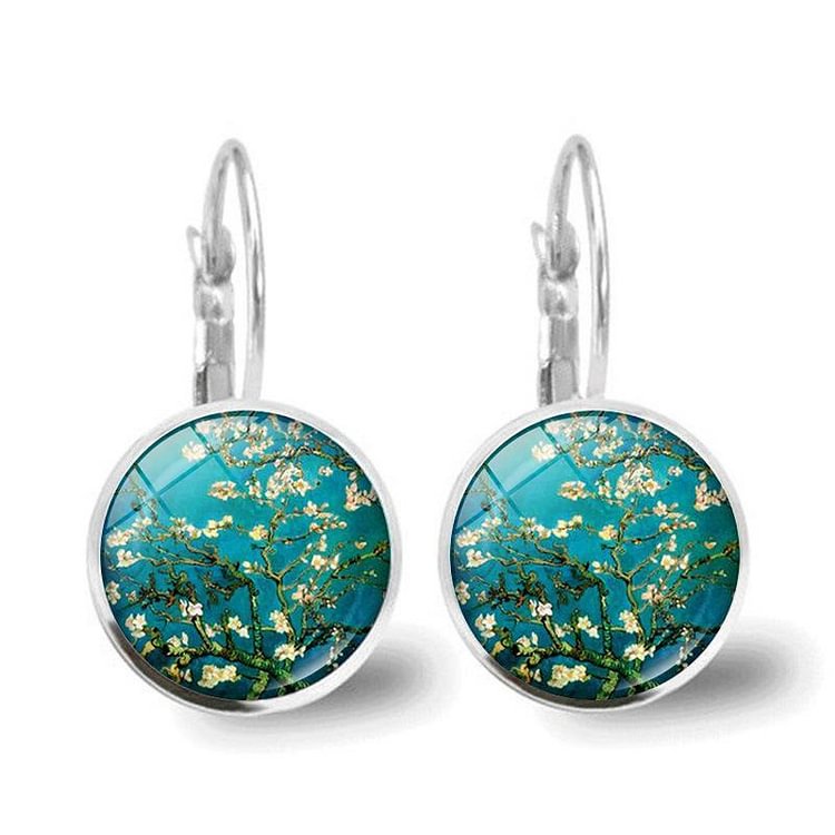 Van Gogh Starry Night Jewel earrings drop earrings-Mayoulove