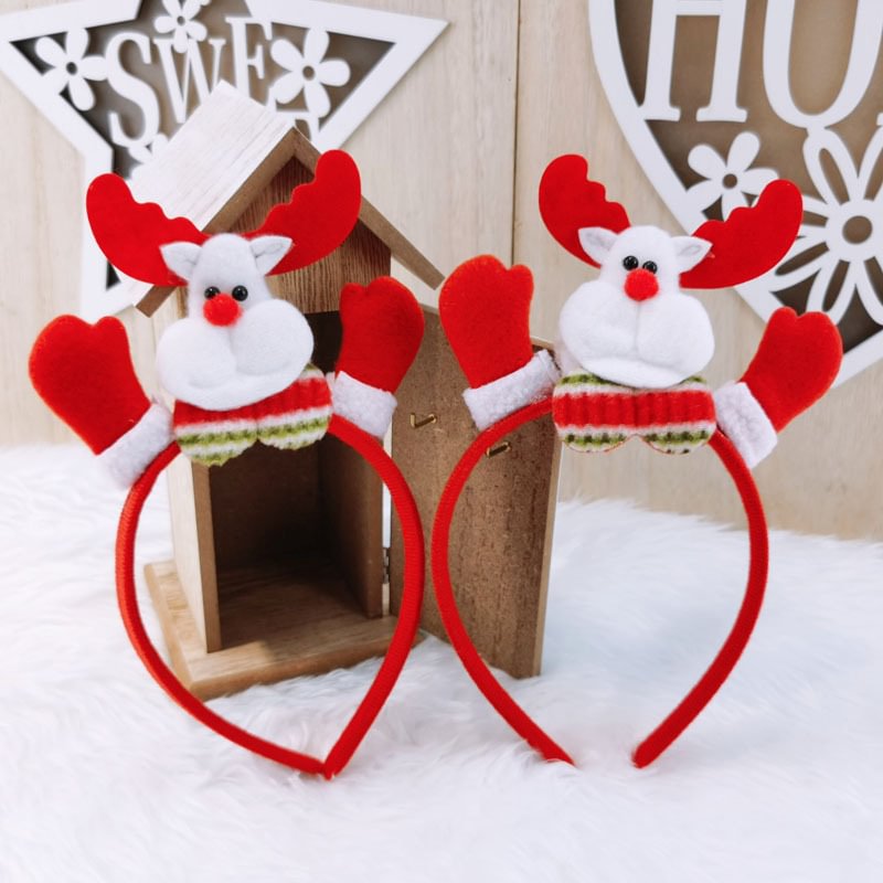 Minnieskull Decorative Christmas Head Band With Elk Antlers Santa Claus - Minnieskull