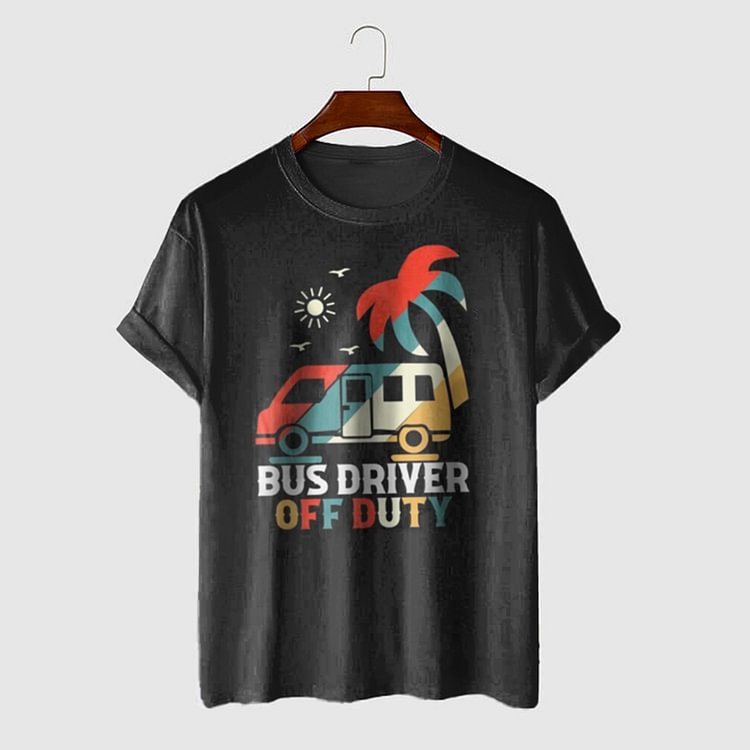 BrosWear Men's Colorblock Graphic Print Short Sleeve T-Shirt
