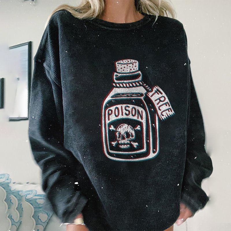 Minnieskull Poison skull print sweatshirt - Minnieskull