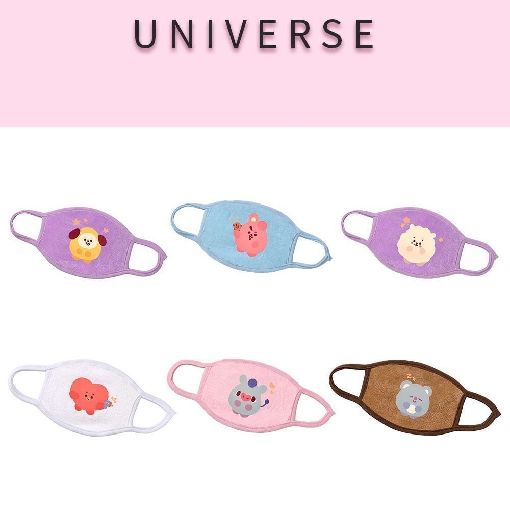 BT21 UNIVERSE Candy Color Plush Masks