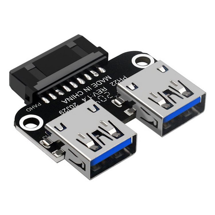 USB 3.0 Motherboard Adapter USB 3.0 19 20 Pin Female to Dual USB 3.0 Female