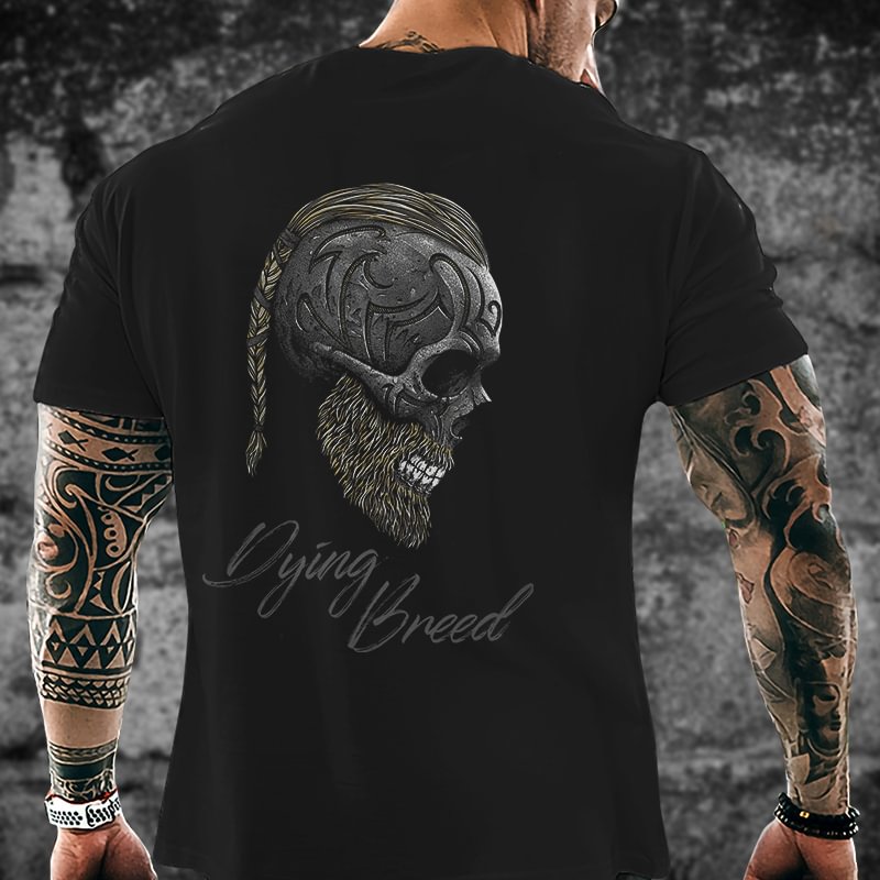 Livereid Dying Breed Skull Print T-shirt - Livereid
