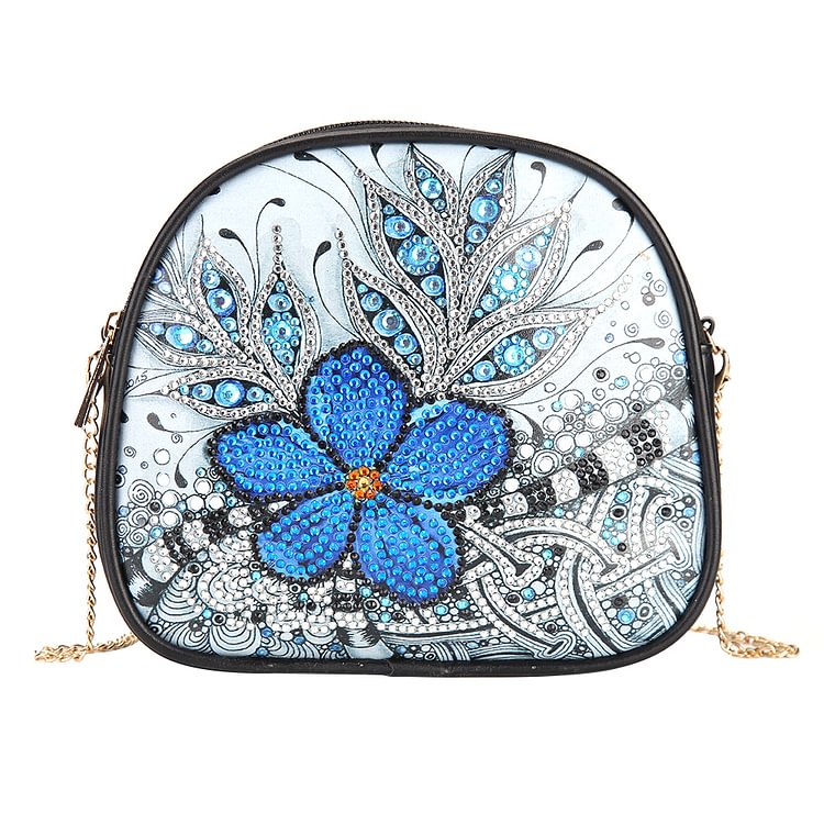 Flower-DIY Creative Diamond Wristlet Bag