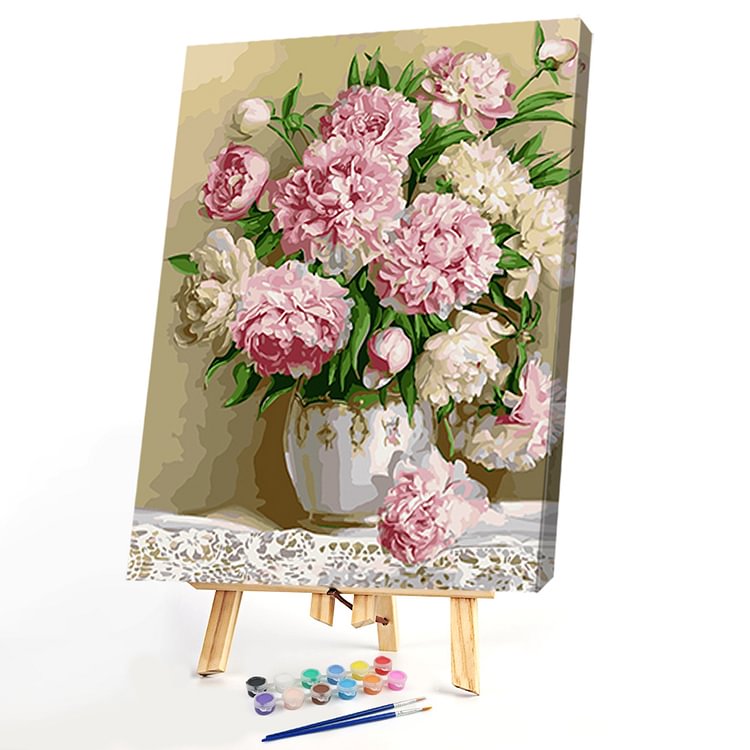 30*40CM Paint By Numbers-Peony Flower