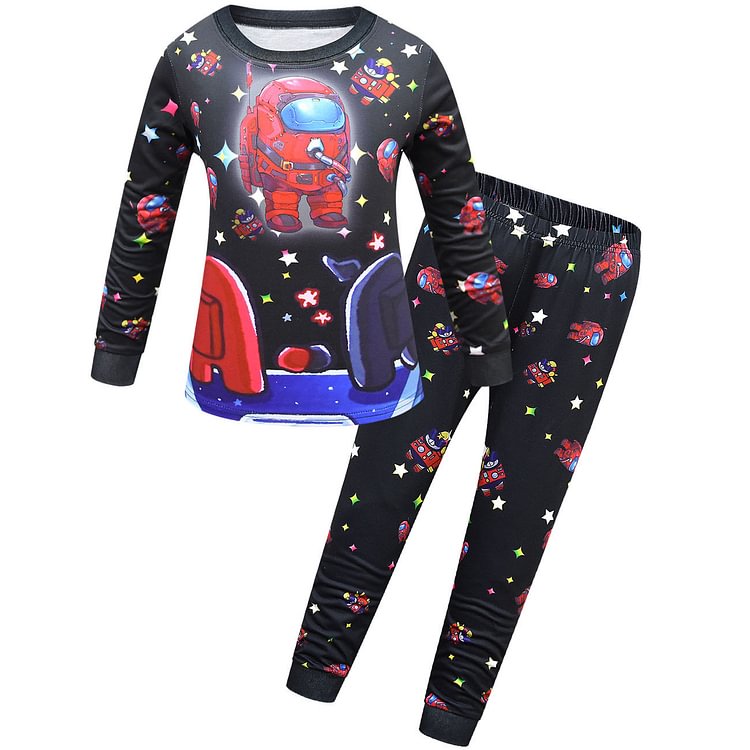 110-170 children's spring and autumn style among us, middle school children's pajamas and home clothes set 1750-Mayoulove