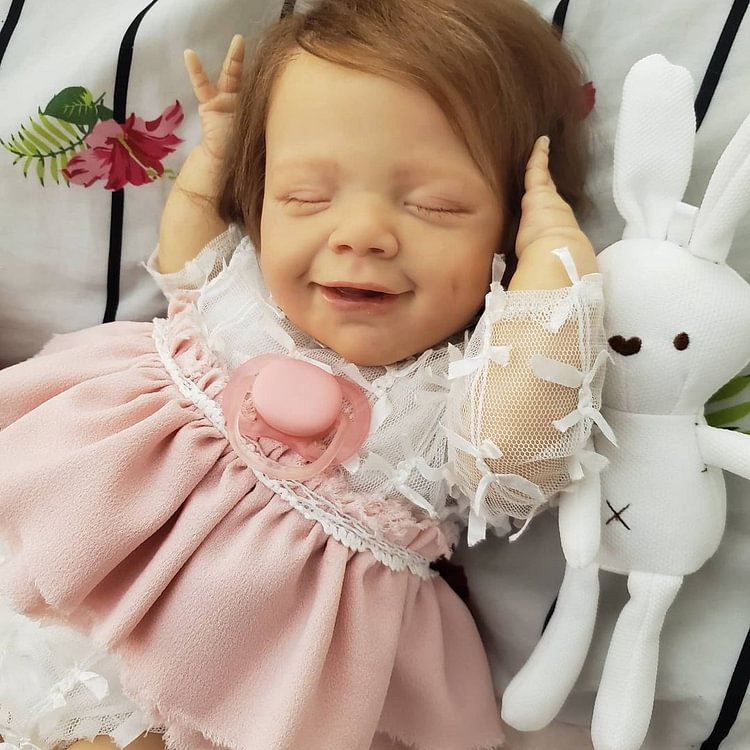  [Heartbeat💖 & Sound🔊]  20''Smiling Cynthia Reborn Baby Doll for Adoption - Reborndollsshop.com-Reborndollsshop®