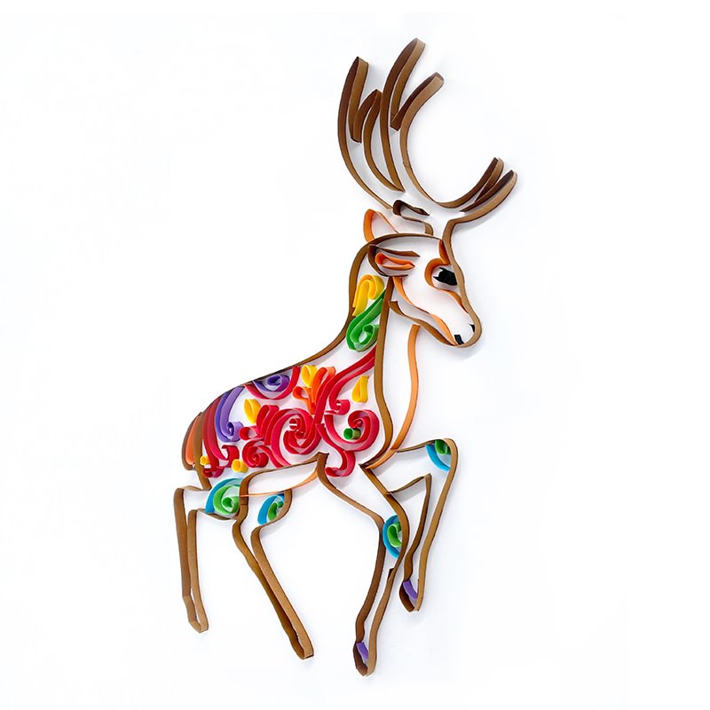 JEFFQUILLING™-JEFFQUILLING™ Paper Filigree Painting Kit -Deer