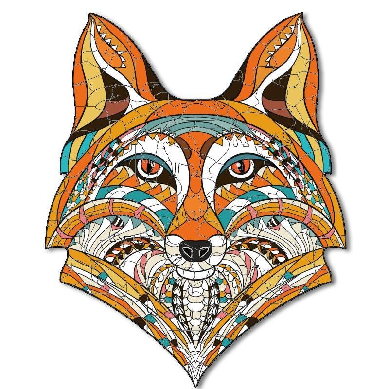 Fox head Wooden Jigsaw Puzzle(CHRISTMAS SALE)-Ainnpuzzle