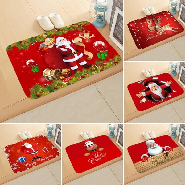 2020 Christmas Mat Outdoor Carpet Doormat Santa Ornament Christmas Decoration For Home Xmas Navidad Deco