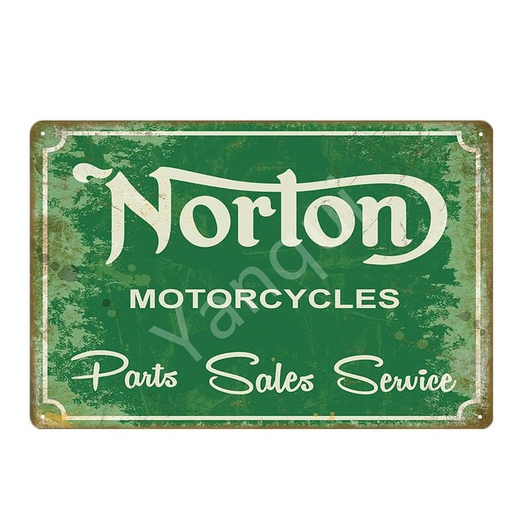 Retro Norton Motorcycles - Vintage Tin Signs