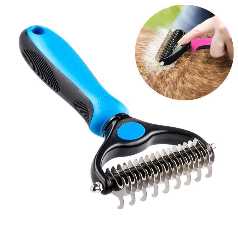 Shedding And Dematting Rake Comb For Dogs and Cats - vzzhome