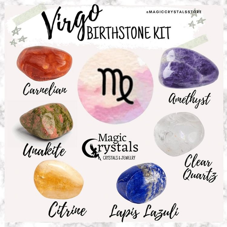 Virgo Birthstones Crystal Set-Mayoulove