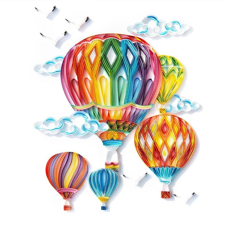 JEFFQUILLING™-JEFFQUILLING™ Paper Filigree painting Kit - Balloon