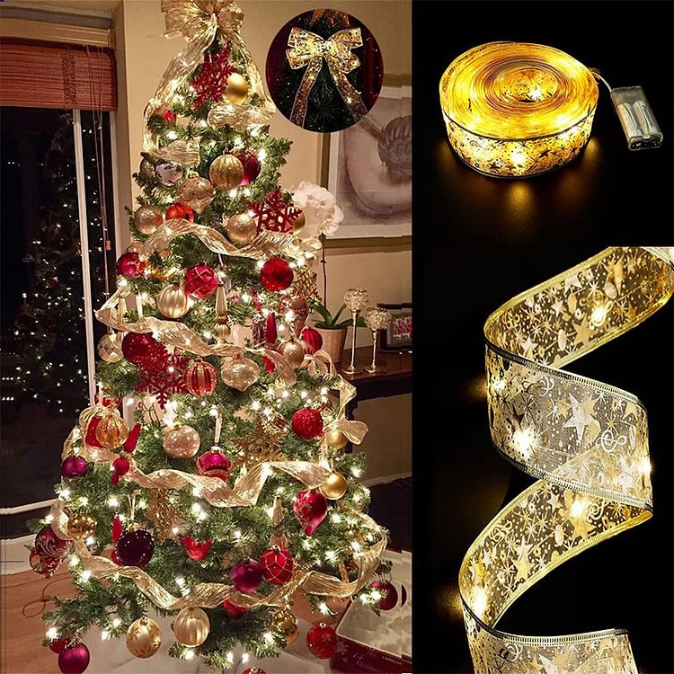 Christmas Tree Ribbon Fairy Decor Lights - CODLINS - codlins.com