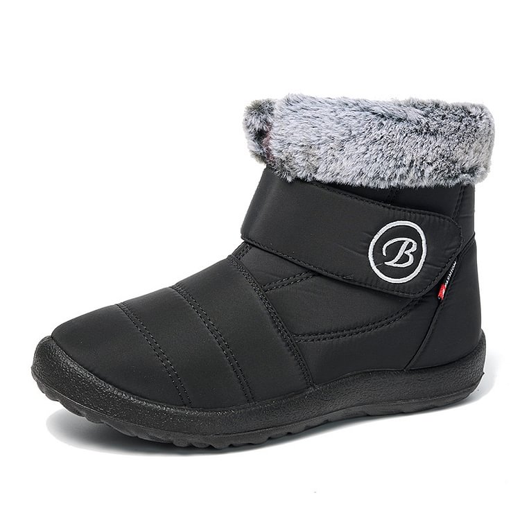Women's Snow Shoes Velcro Plush Warm Boots