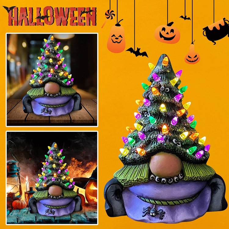 Halloween Magic Gnome Tree Decoration - tree - Codlins