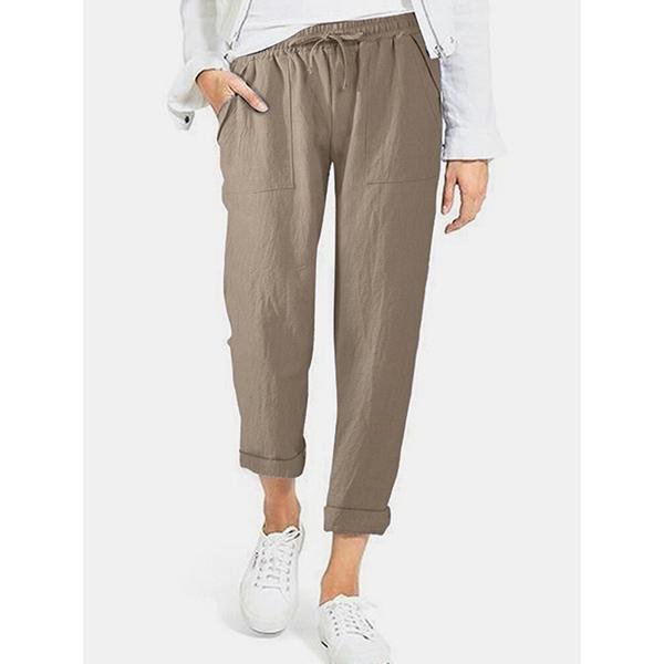 Comfy Linen Cotton Casual Pants-Mayoulove
