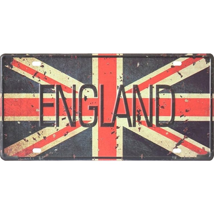 ENGLAND - License Tin Signs- 15*30CM