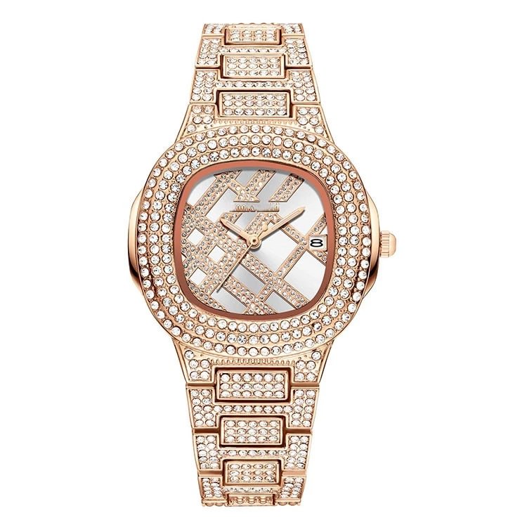 Luxury Quartz Round Women Rose Gold Watches Dial Gifts