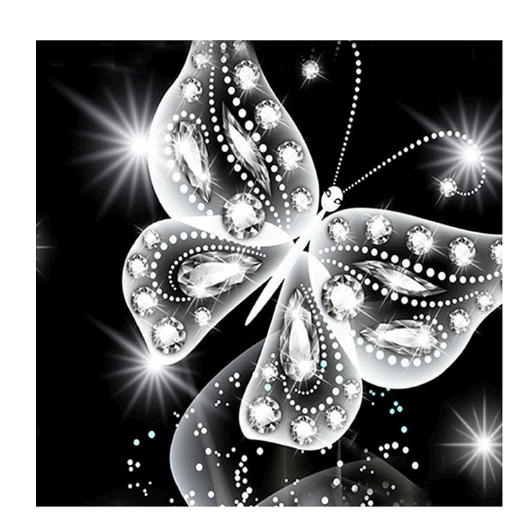 Butterfly - Special Shaped Diamond Painting - 30*30CM